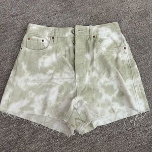 pacsun denim high rise shorts